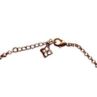 BCBGMAXAZRIA rose gold floral charm necklace