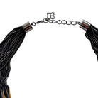 BCBGMAXAZRIA two-tone layered chain statement necklace in gold and gunmetal finishes