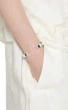 Gucci Chiodo 925 sterling silver cuff bracelet with Gucci logo engraving