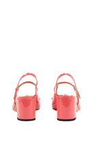 Gucci Horsebit 55 pink patent leather slingback pumps