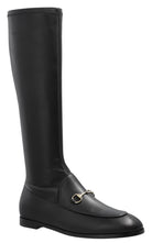 Gucci Jordaan Black Leather Knee-High Boots