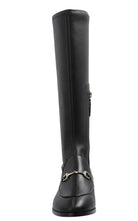 Gucci Jordaan Black Leather Knee-High Boots