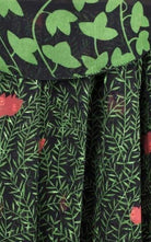 Gucci Poppy Field fil coupé silk cape dress with floral print