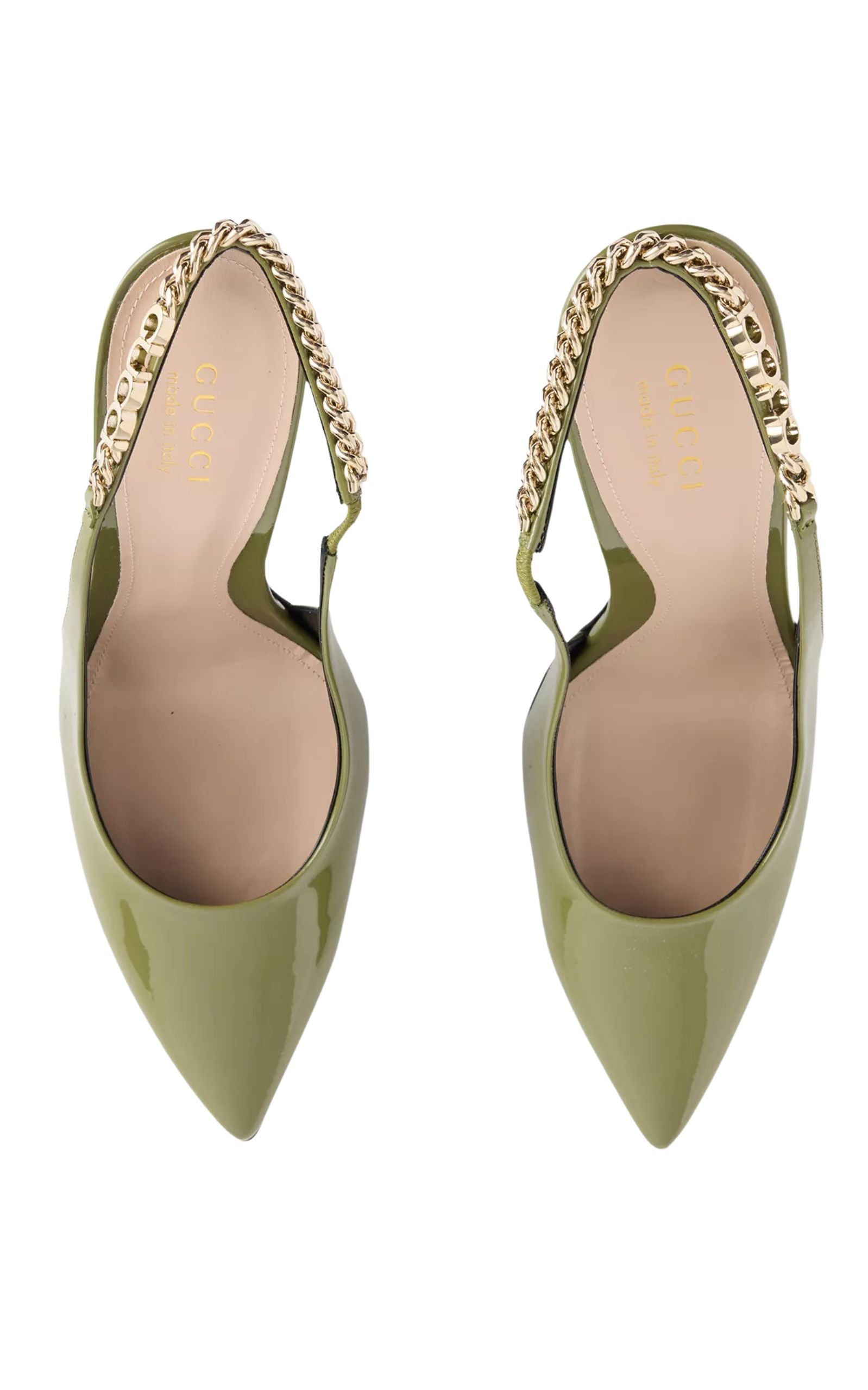 Gucci double strap leather sandals with Double G hardware