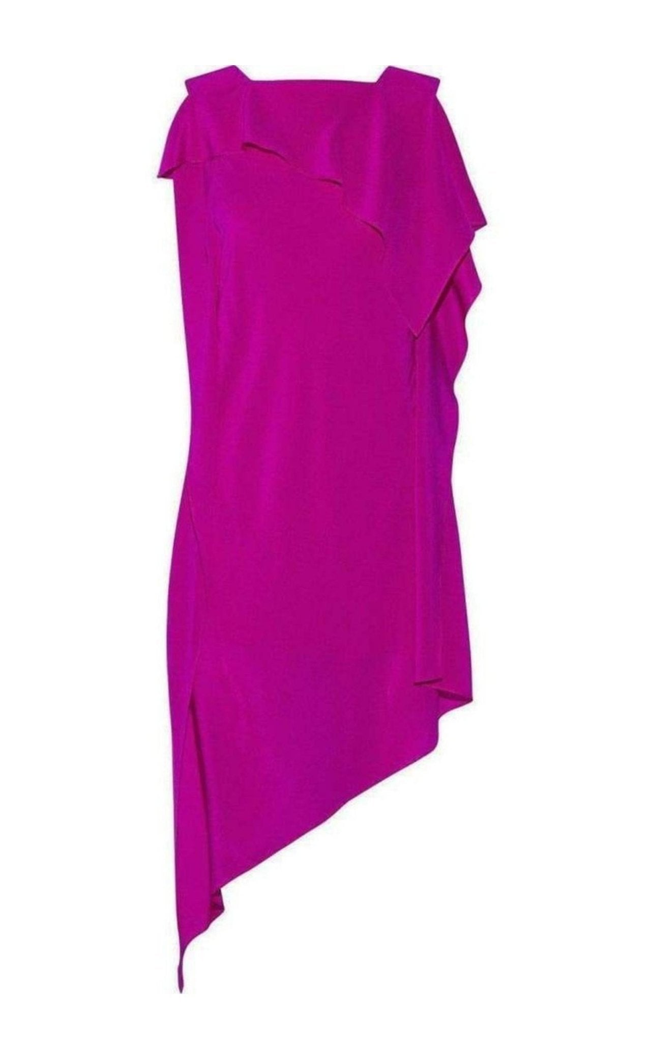 Acne Studios Barrow Asymmetric Silk Crepe de Chine Dress - Runway Catalog