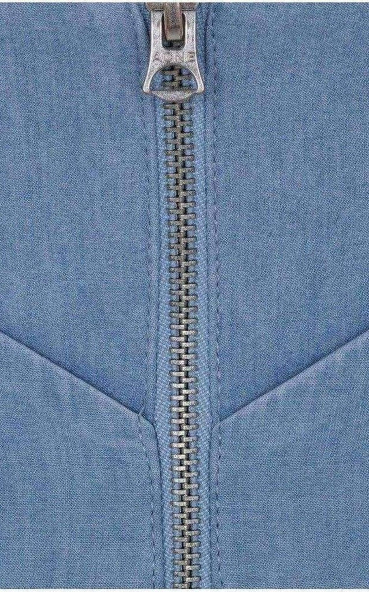 Acne Studios Blue Boned Light Weight Denim Dress - Runway Catalog