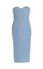Acne Studios Blue Boned Light Weight Denim Dress - Runway Catalog