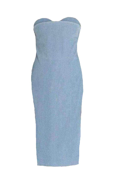 Acne Studios Blue Boned Light Weight Denim Dress