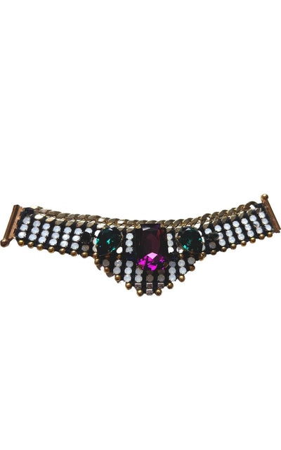 Akong London 24K Gold Plated White Opal Bracelet - Runway Catalog