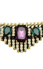 Bracelet Akong London en opale blanche plaqué or 24 carats - Catalogue Runway