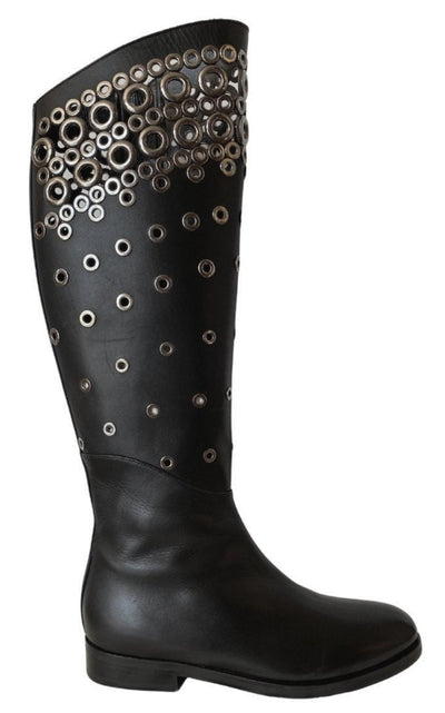 Alaïa Knee High Leather Boots - Runway Catalog