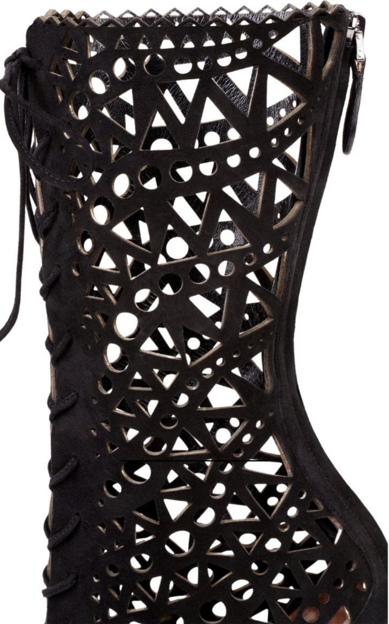 Alaïa Mid Calf Stiletto Boots - Runway Catalog