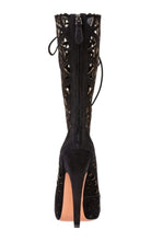 Alaïa Mid Calf Stiletto Boots - Runway Catalog