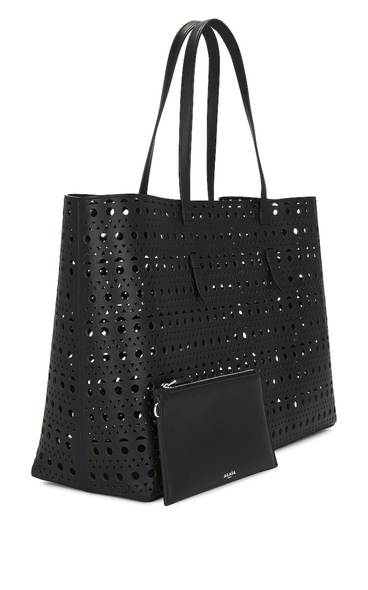Alaïa Mina 44 Large Leather Tote Bag – Runway Catalog