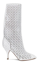 Alaïa Petal Perforated Knee Boots - Runway Catalog