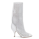 Alaïa Petal Perforated Knee Boots - Runway Catalog