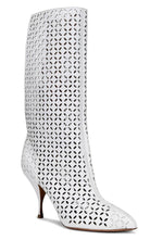 Alaïa Petal Perforated Knee Boots - Runway Catalog
