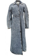 Alaïa Spiral Denim Trench Coat - Runway Catalog