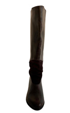 ALDO Brown Leather Riding Boots - Runway Catalog