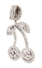 Alessandra Rich Kirsch-Kristall-Clip-Ohrringe – Laufsteg-Katalog