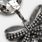 Alessandra Rich Crystal Bow Pearl Drop Earring - Runway Catalog