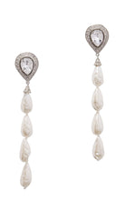 Alessandra Rich Crystal - embellished Pearl Clip - on Earrings - Runway Catalog