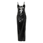 Alessandra Rich Crystal - Embellished Sequin Maxi Dress - Runway Catalog