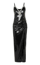 Alessandra Rich Crystal - Embellished Sequin Maxi Dress - Runway Catalog