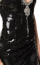 Alessandra Rich Crystal - Embellished Sequin Maxi Dress - Runway Catalog