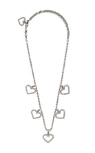 Alessandra Rich Crystal Heart Necklace - Runway Catalog