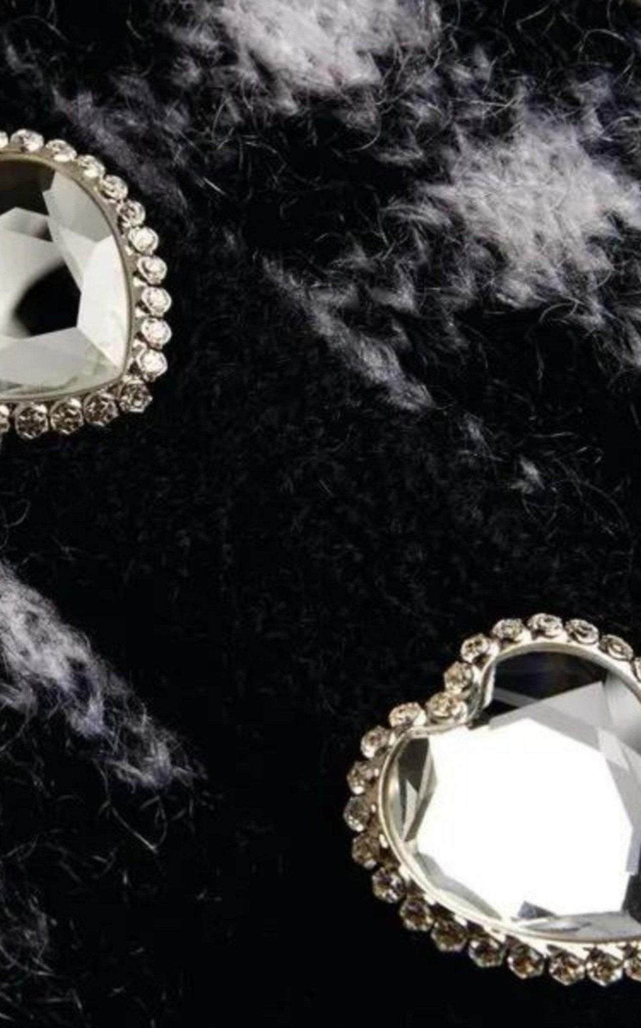 Alessandra Rich Embellished Check Mohair Cardigan - Runway Catalog