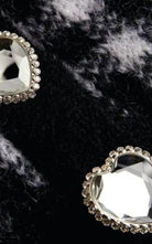 Alessandra Rich Embellished Check Mohair Cardigan - Runway Catalog