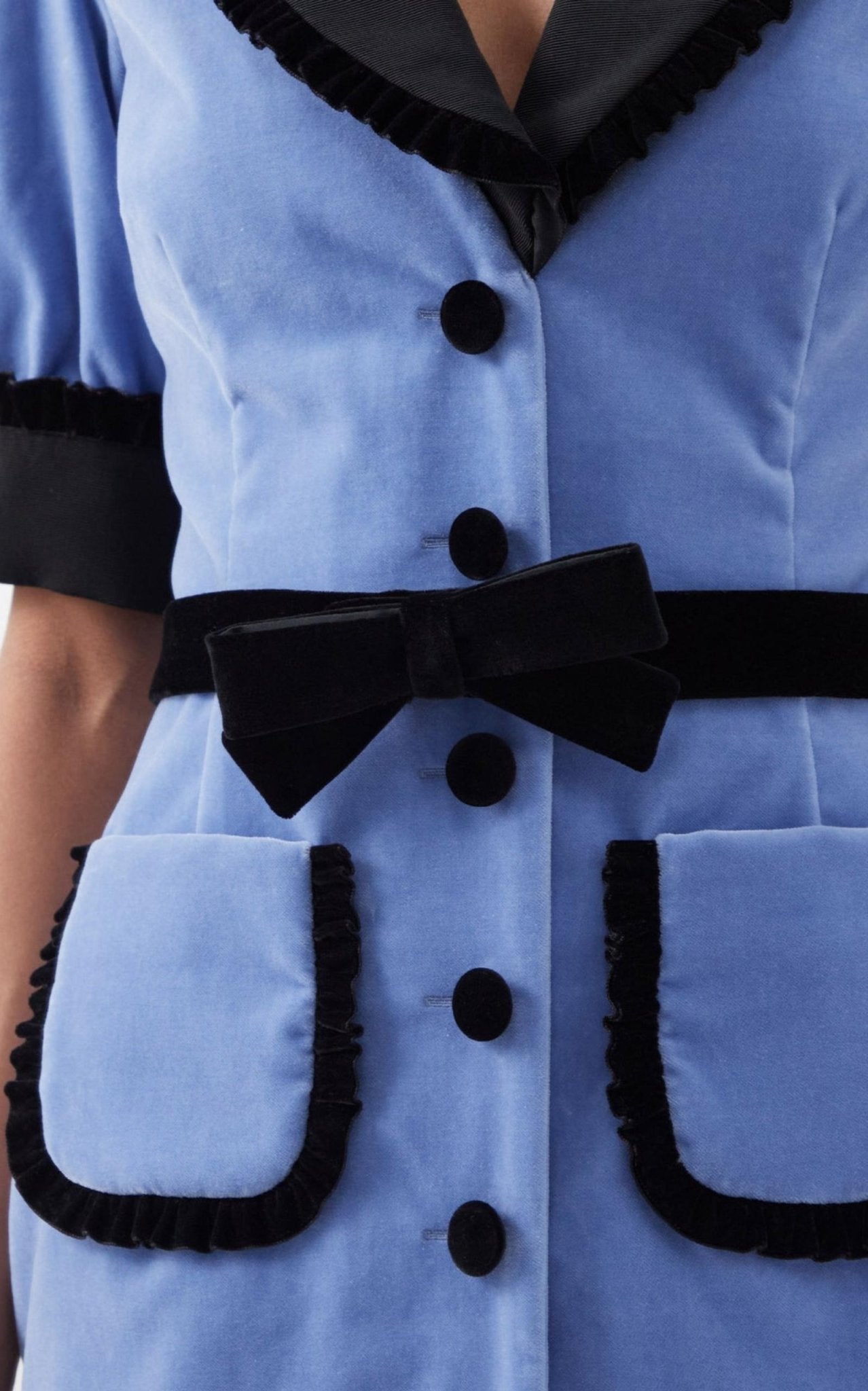 Alessandra Rich Fitted Velvet Dress - Runway Catalog