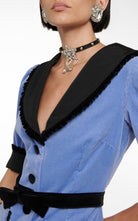 Alessandra Rich Fitted Velvet Dress - Runway Catalog