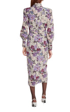 Alessandra Rich Floral Silk Midi Dress - Runway Catalog
