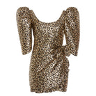 Alessandra Rich Lurex Leo Jacquard Mini Dress - Runway Catalog