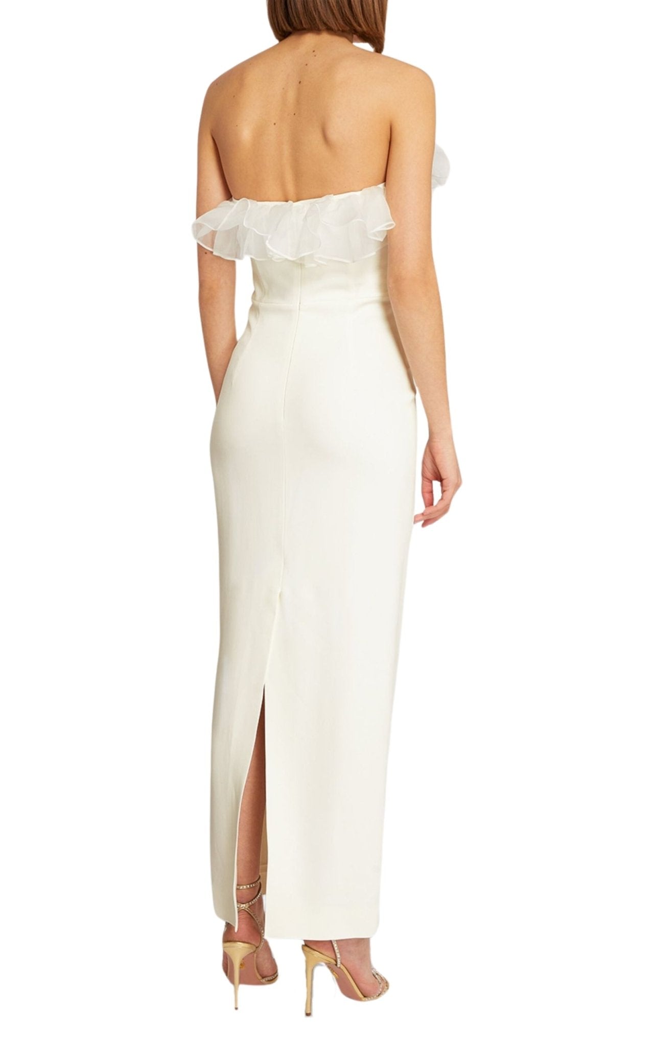 Alessandra Rich Organza - Trim Maxi Dress - Runway Catalog