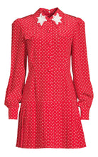 Alessandra Rich Seidenkleid mit Polka-Dot-Print – Runway-Katalog