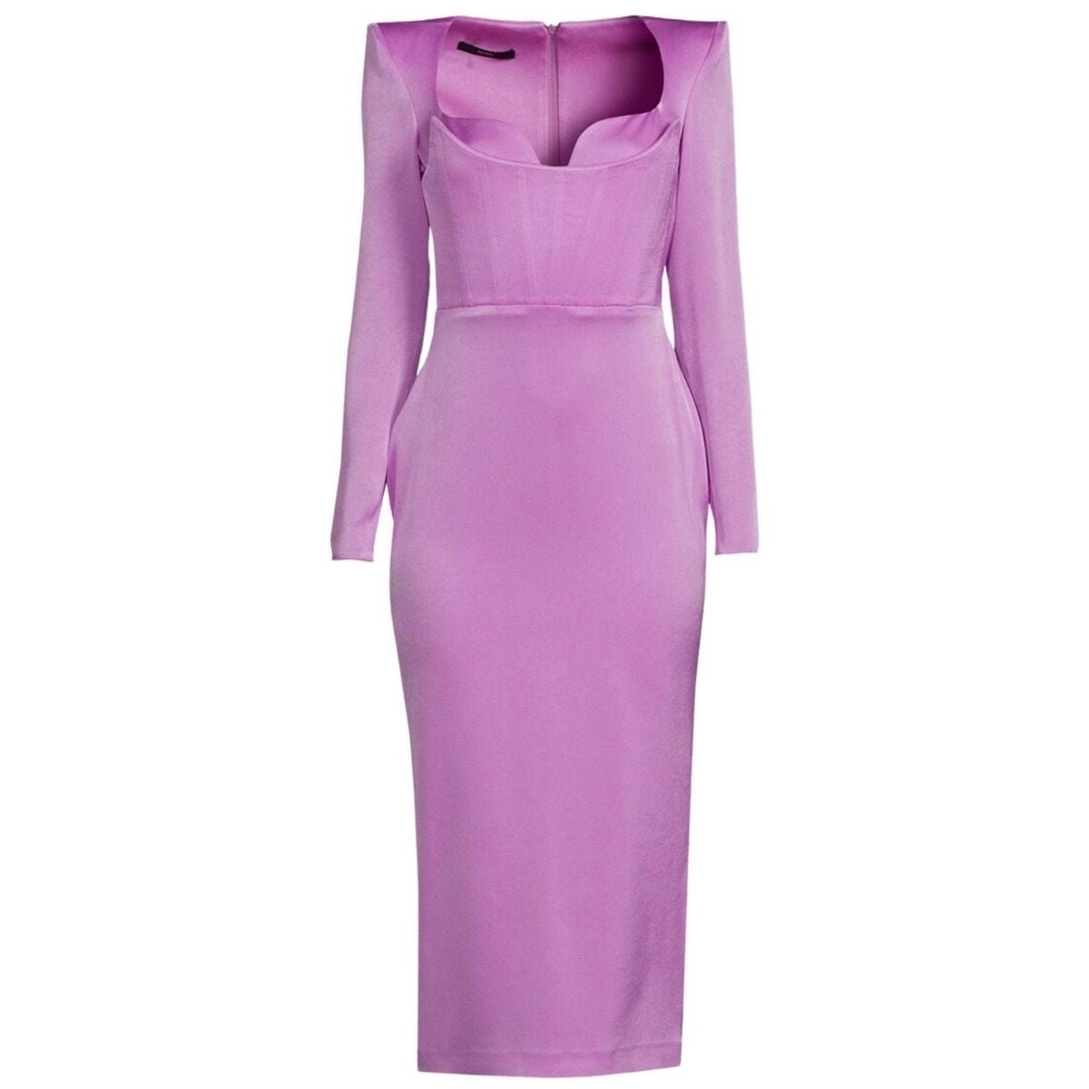 Alex Perry Blythe Satin Crepe Corset Dress - Runway Catalog