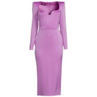 Alex Perry Blythe Satin Crepe Corset Dress - Runway Catalog