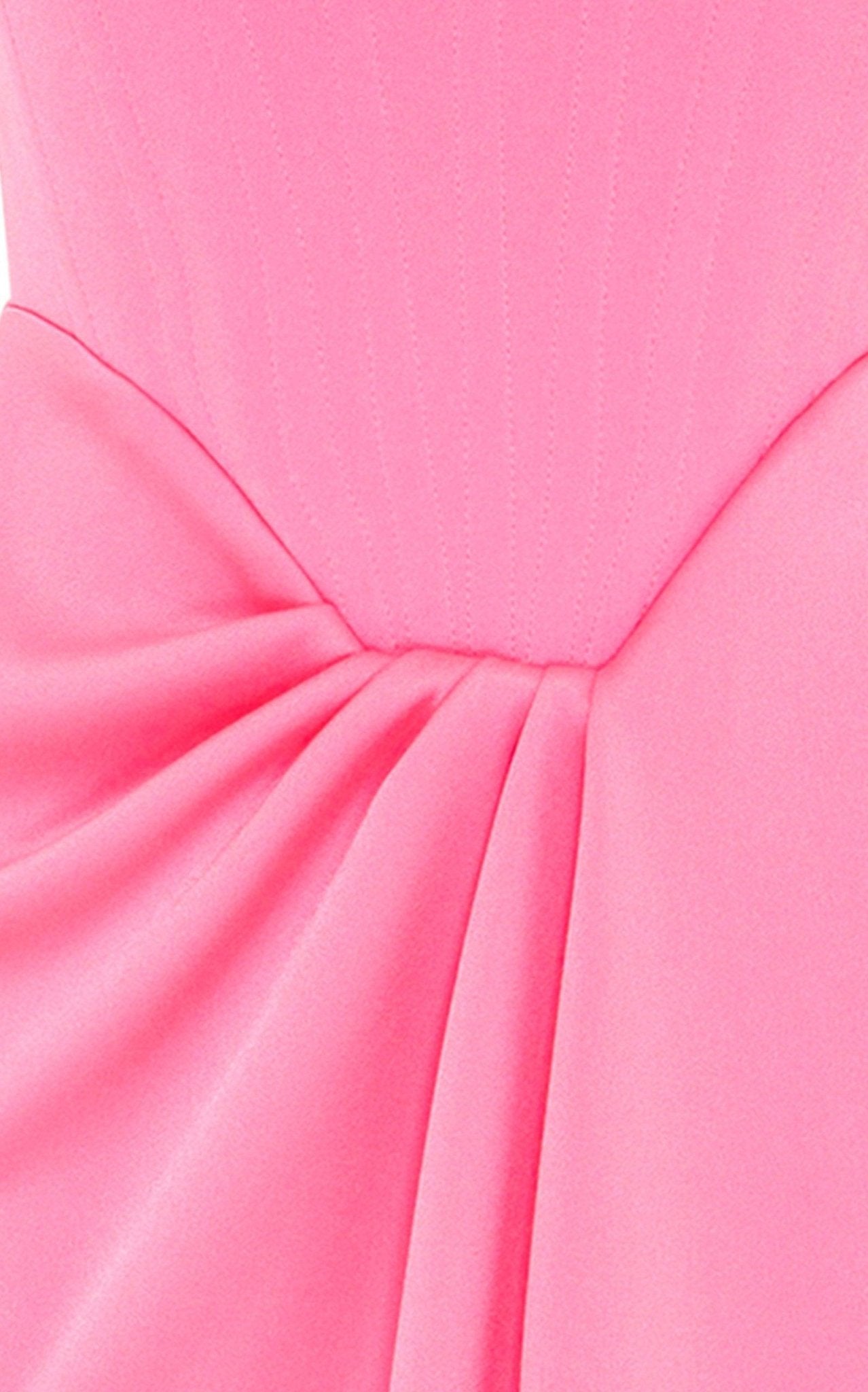 Alex Perry Ledger Satin - Crepe Pink Srapless Dress - Runway Catalog