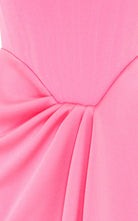 Alex Perry Ledger Satin - Crepe Pink Srapless Dress - Runway Catalog