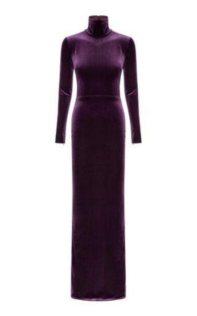 Alex Perry Tierney Velvet Column Gown - Runway Catalog