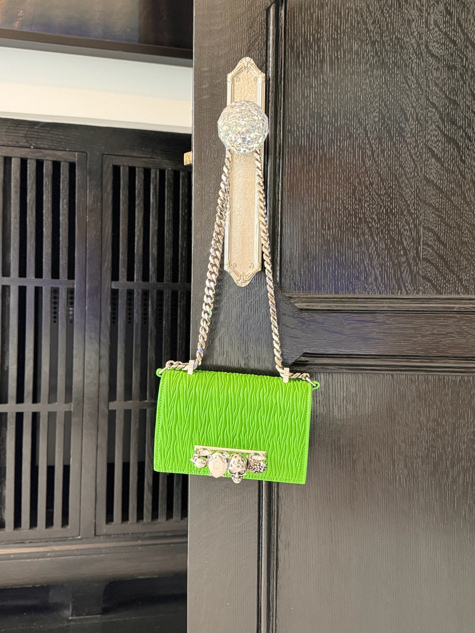 Alexander McQueen Jewelled Small Crossbody Satchel Bag