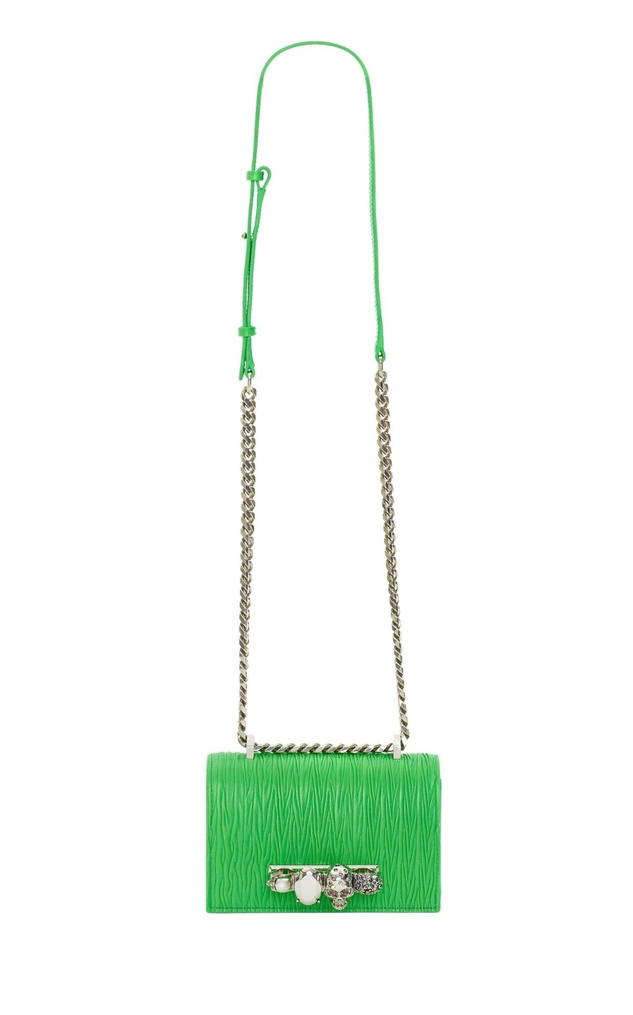 Alexander McQueen Jewelled Small Crossbody Satchel Bag