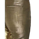 Alexander McQueen Metallic Moire Cigarette Pants - Runway Catalog