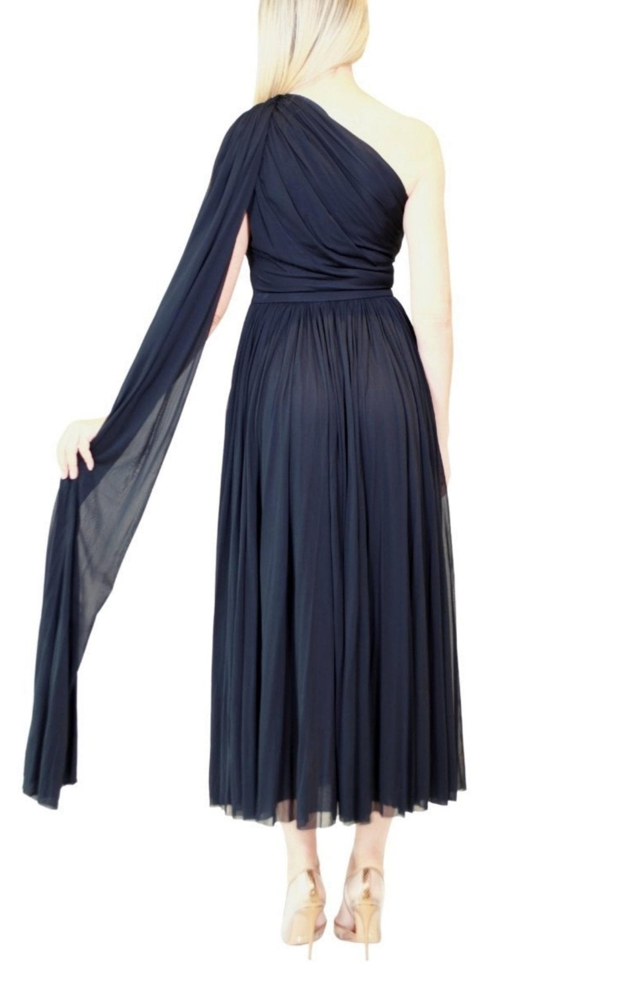 Alexander McQueen One-shoulder Evening Gown