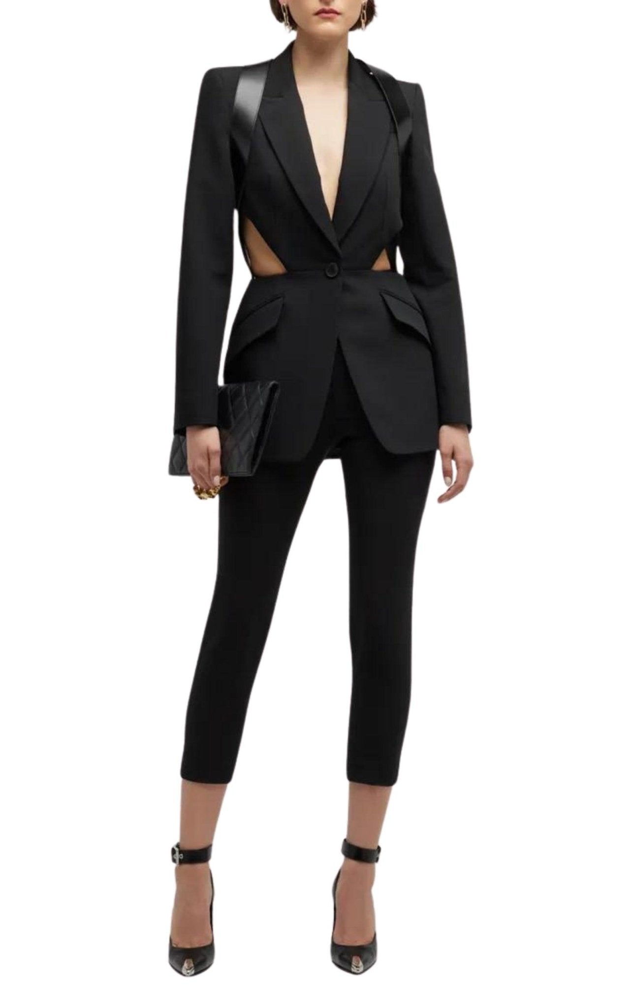 Single-Breasted Slashed Blazer – Runway Catalog