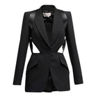 Alexander McQueen Single - Breasted Slashed Blazer - Runway Catalog