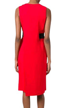 Alexander Wang Belt Detail Red Sheath Dress - Runway Catalog